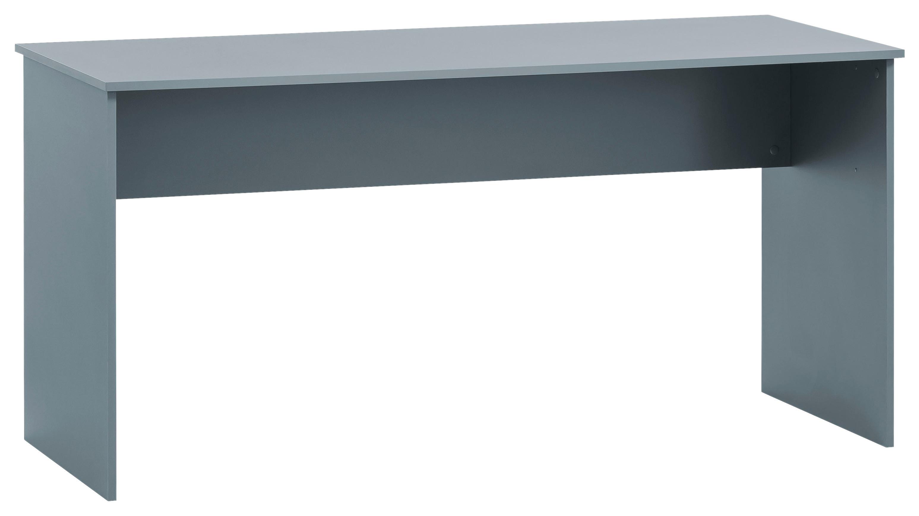 Pisalna Miza Serie 500, Modra - modra/barve hrasta, Moderno, leseni material (144/65/73,6cm) - MID.YOU