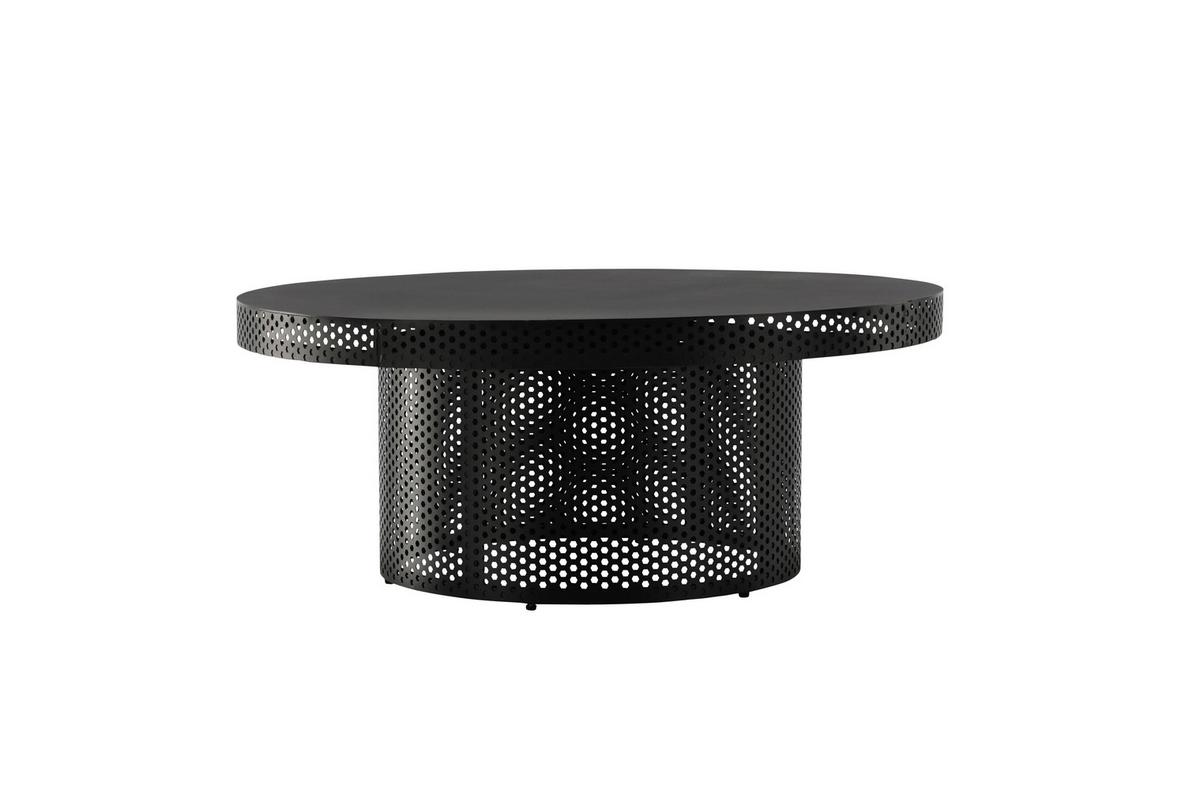 COUCHTISCH WEST END X JOSEFIN LUSTIG - Schwarz, Design, Metall (100/100/40cm) - Livetastic