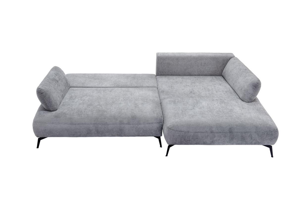 Kutna Garnitura Madison - svijetlo siva/crna, Moderno, drvni materijal/drvo (284/92/186cm) - Modern Living