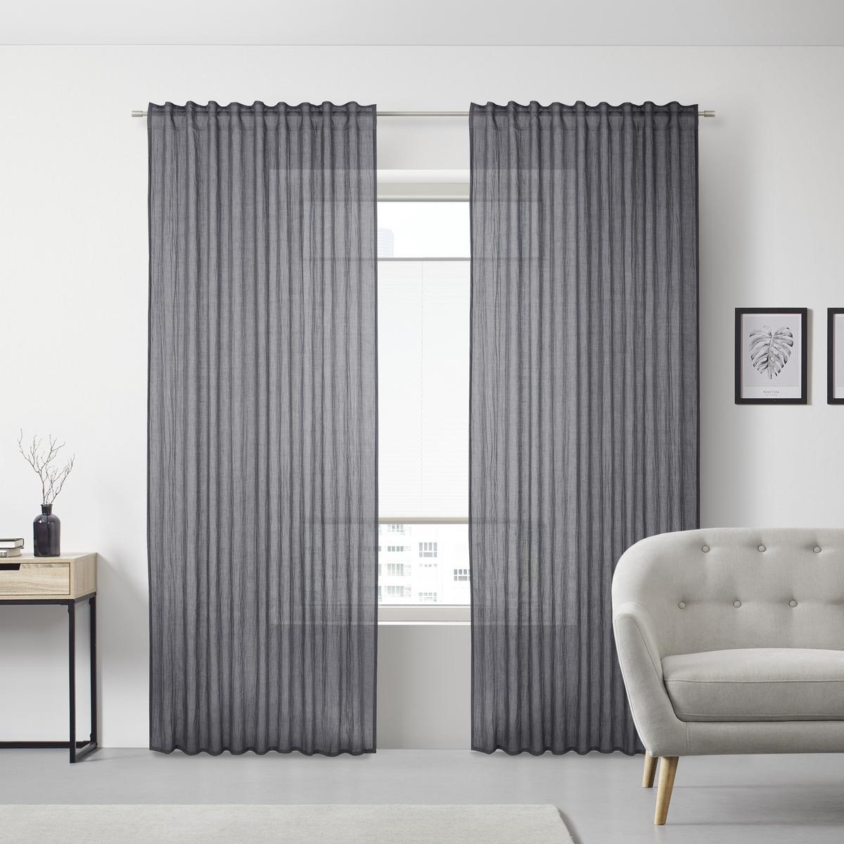Perdea confecționată Ramona - albastru, Modern, textil (135/245cm) - Modern Living