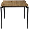 MATBORD LIDO - svart/ekfärgad, Modern, metall/trämaterial (180/76/90cm) - Mömax