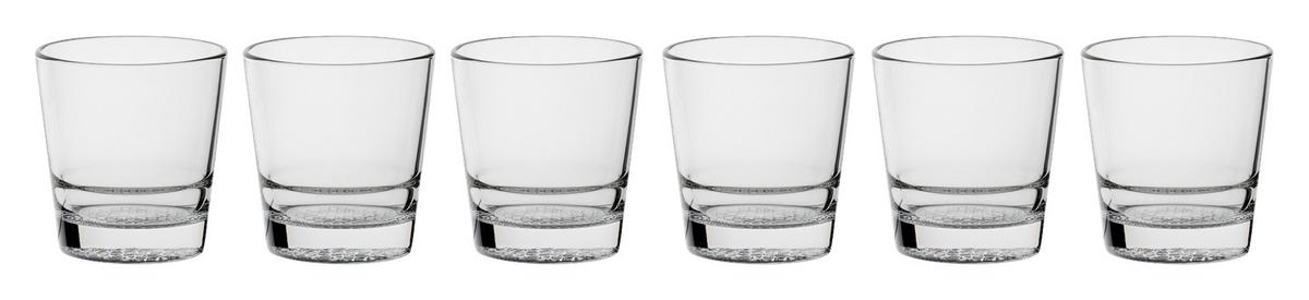 KOMPLET SZKŁA STOŁOWEGO ADORNO - kolor srebrny, Modern, szkło (400ml) - Bessagi Home