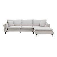 Sarokkanapé Lani - világosszürke, Modern, textil/fa (296/86/89-170cm) - Bessagi Home