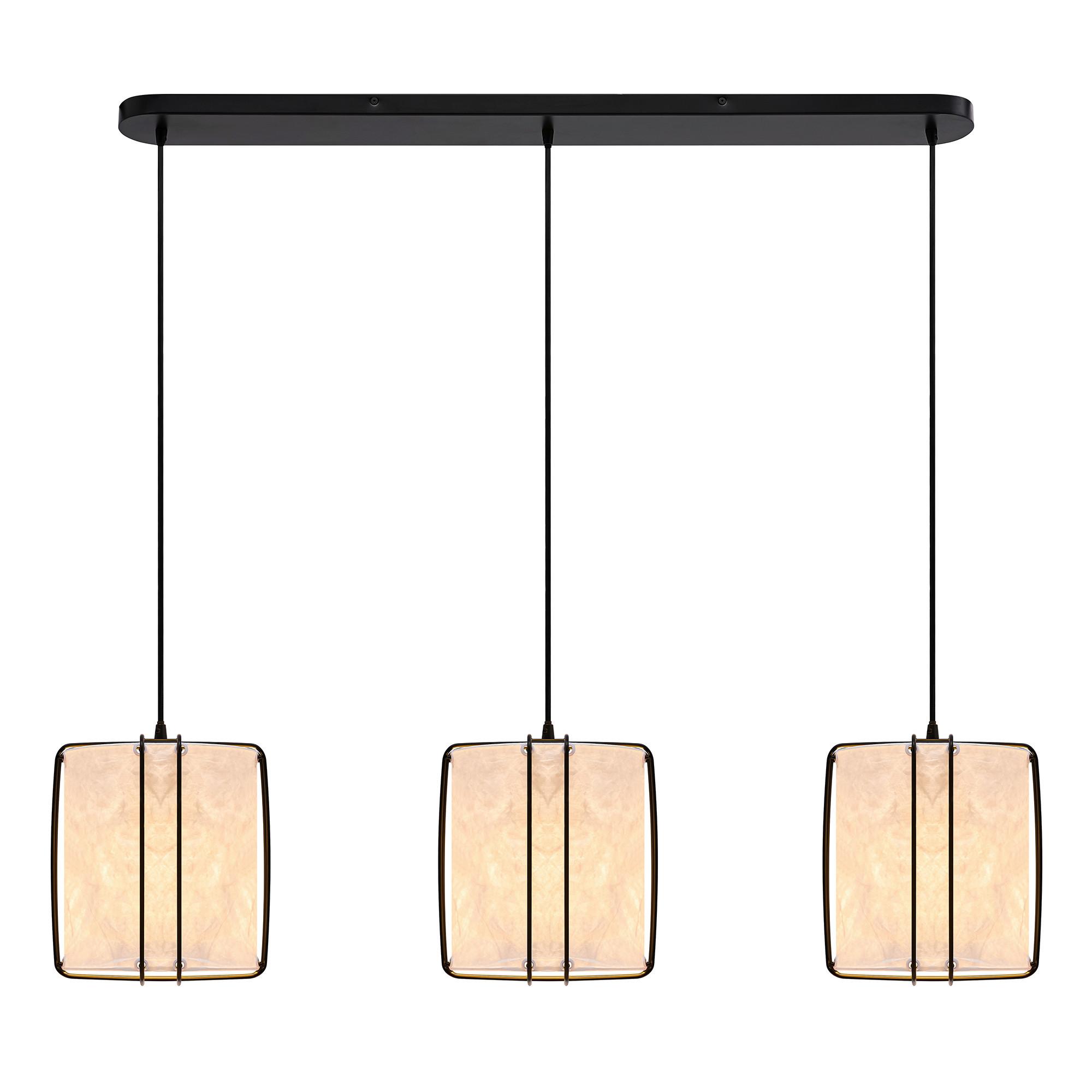 LAMPA WISZĄCA 2312443001 CARDINE 3 - czarny/biały, Design, tworzywo sztuczne/metal (112/27/22cm) - Nordlux