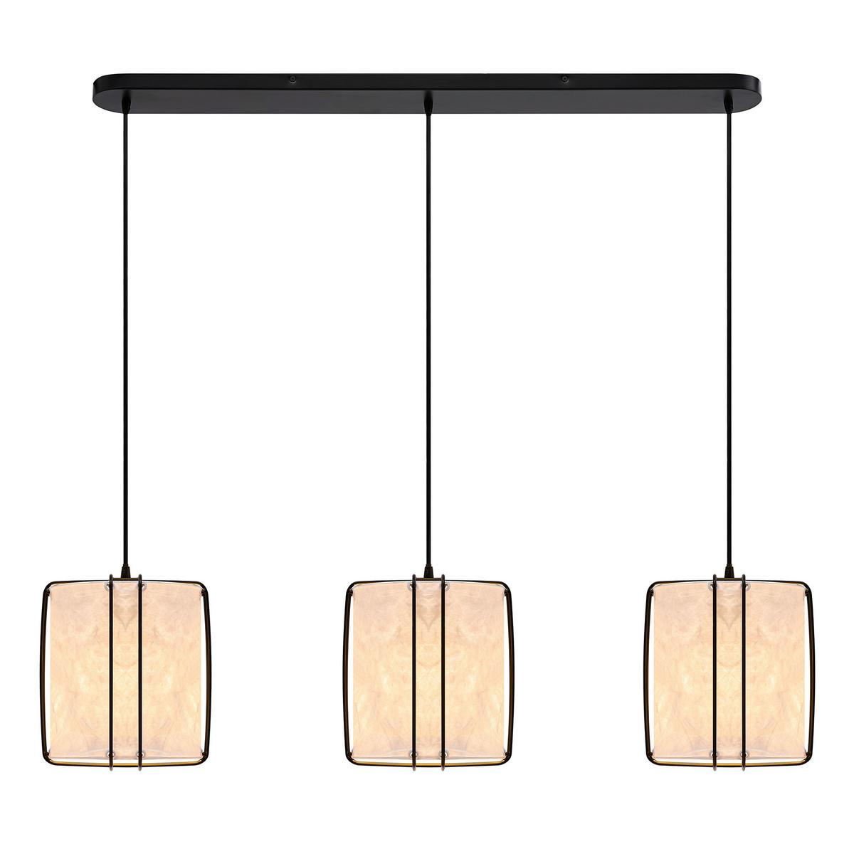 LAMPA WISZĄCA 2312443001 CARDINE 3 - czarny/biały, Design, tworzywo sztuczne/metal (112/27/22cm) - Nordlux