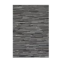 Flachwebeteppich Wild 8023 Dunkelgrau 170 X 240 - Dunkelgrau, Basics, Leder/Textil (170/240cm) - Kayoom