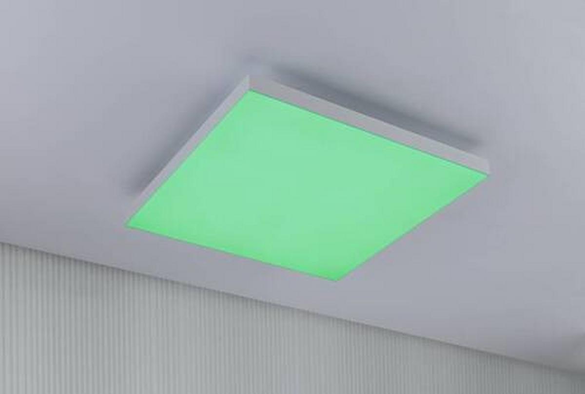 LED-Paneel Velora Rainbow in Weiß max. 19 Watt - Weiß, Basics, Metall (45/45/6,4cm) - Paulmann