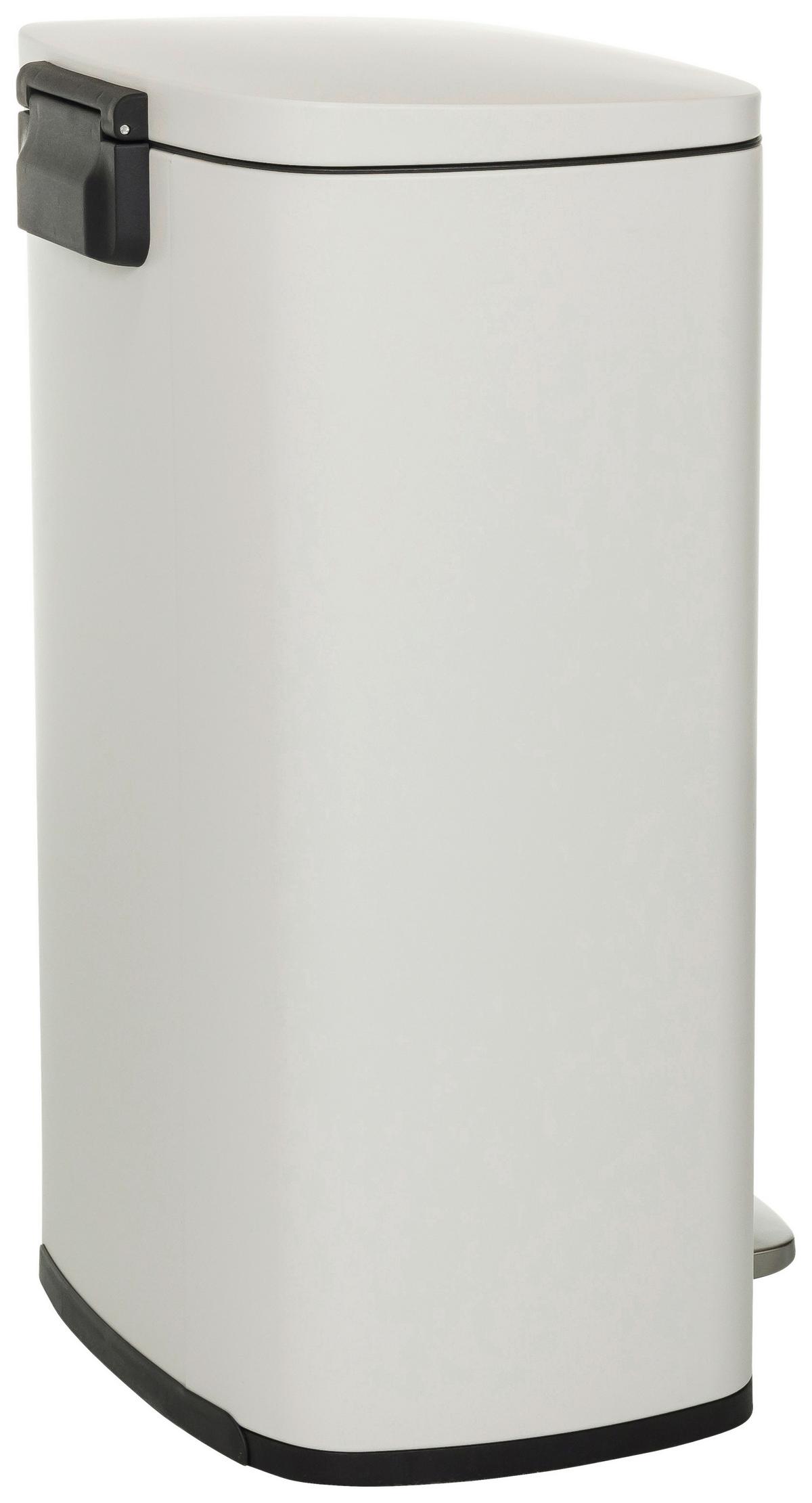 Abfallsammler Clean Beige ca. 30x64x42,5cm - Beige/Schwarz, MODERN, Kunststoff/Metall (30/64/42,5cm) - MID.YOU