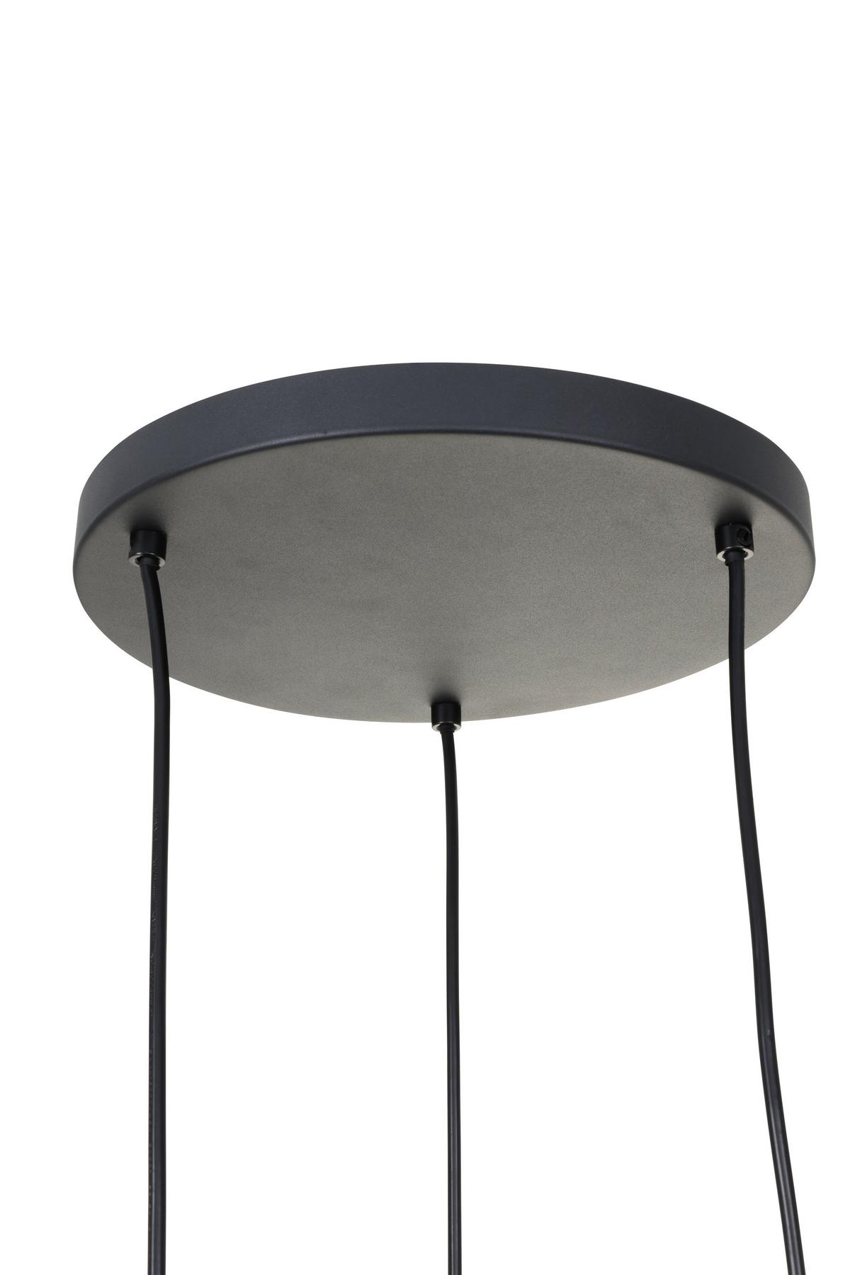 LAMPA WISZĄCA MONIQUE - kolor naturalny/czarny, Trend, materiały naturalne/metal (41/120cm) - Novel
