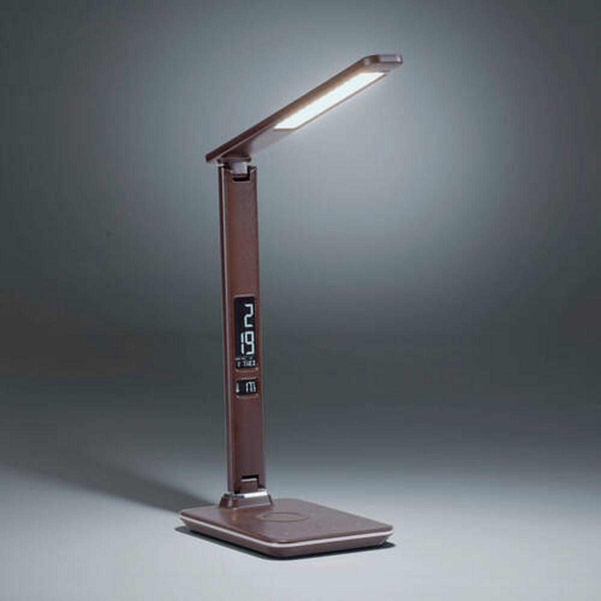LED-Tischleuchte Adriano in Braun max. 6 Watt - Braun, Basics, Kunststoff/Metall (31/14/60cm) - Paul Neuhaus