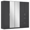 DULAP USI ROTATIVE PADUA - gri, Modern, material pe bază de lemn (225/210/54cm) - Modern Living