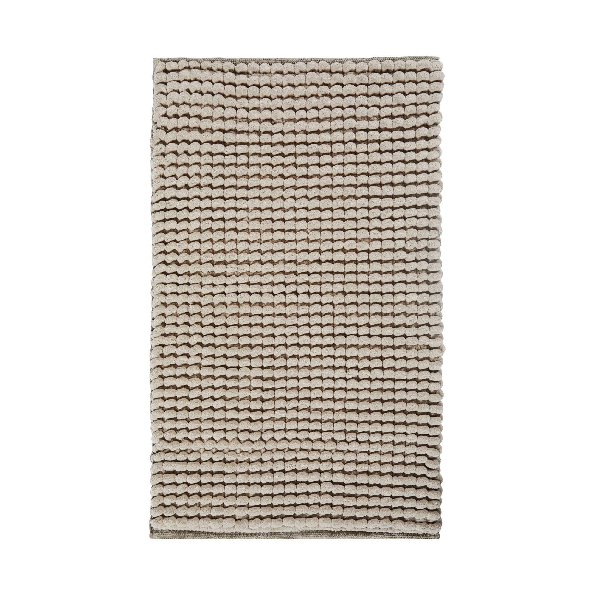 DYWANIK ŁAZIENKOWY AXEL - beżowy, Basics, tkanina (60/100cm) - Aquanova