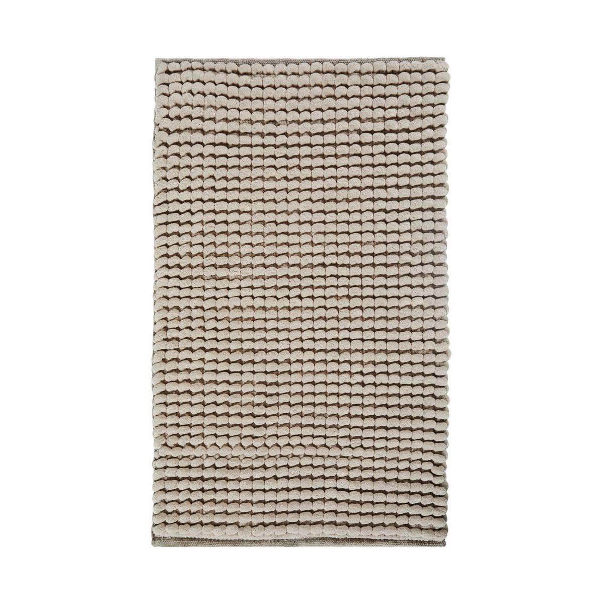 DYWANIK ŁAZIENKOWY AXEL - beżowy, Basics, tkanina (60/100cm) - Aquanova