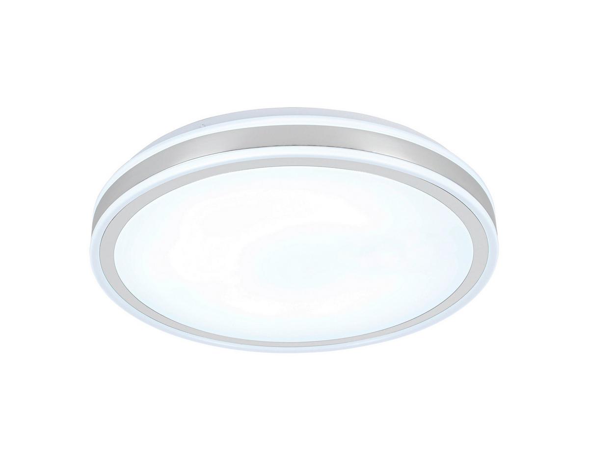Stropna Led-svetilka Farbi - barve kroma/bela, Moderno, kovina/umetna masa (38/38/6cm) - Mömax