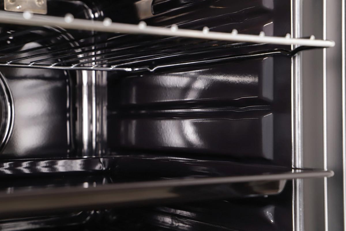 Einbaubackofen AB121-26 Schwarz - Edelstahlfarben/Schwarz, Trend, Glas/Metall (59,4/59,5/52,1cm) - Respekta
