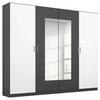 Ormar S Klasičnim Vratima Borneo - bijela/siva, Basics, drvni materijal/plastika (226/210/54cm) - Modern Living