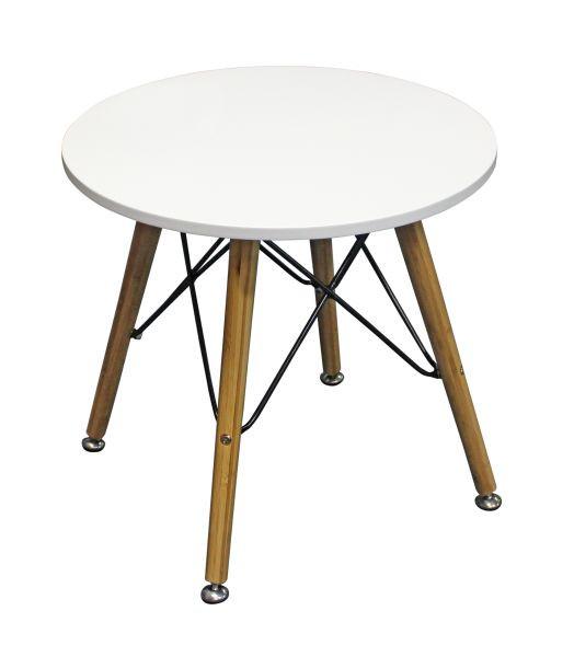 Beistelltisch in Weiß/Eichefarben - Eichefarben/Weiß, MODERN, Holz/Holzwerkstoff (50/45/50cm) - Mömax