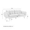 BÄDDSOFFA CORA - rosa/naturfärgad, Modern, trä/textil (214/92/81cm) - Bessagi Home