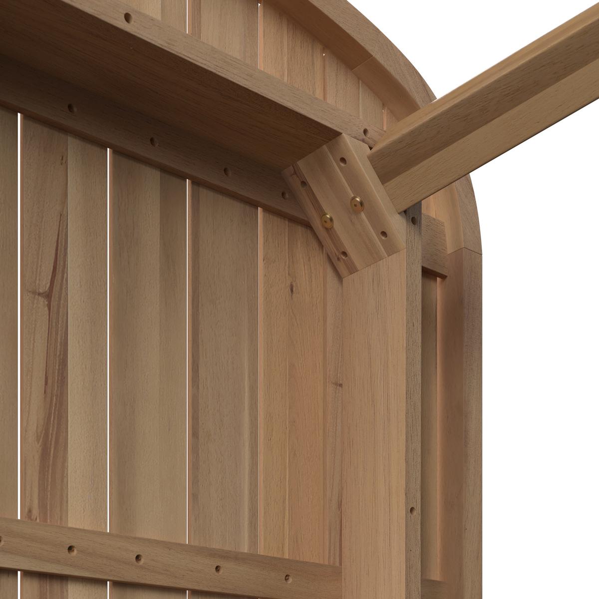 Gartentischgruppe Simba Akaziefarben, 7-teilig - Akaziefarben, Natur, Holz (100/200/77cm) - Mömax