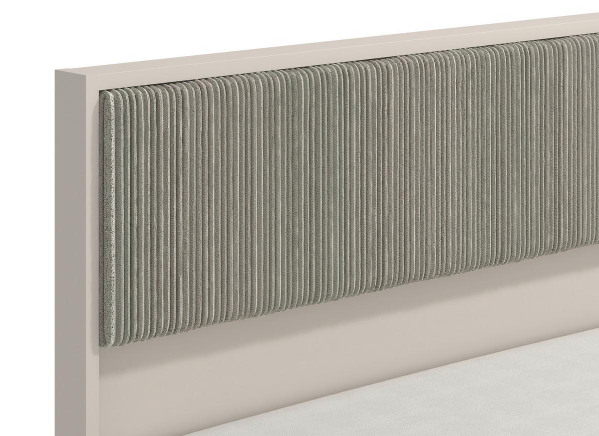 Ágykeret Belfort - kasmírszínű, Modern, faalapú anyag/textil (160/200cm)