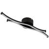 LED-TAKLAMPA LOREN - opal/svart, Modern, metall/plast (47,6/10/5,6cm) - Mömax