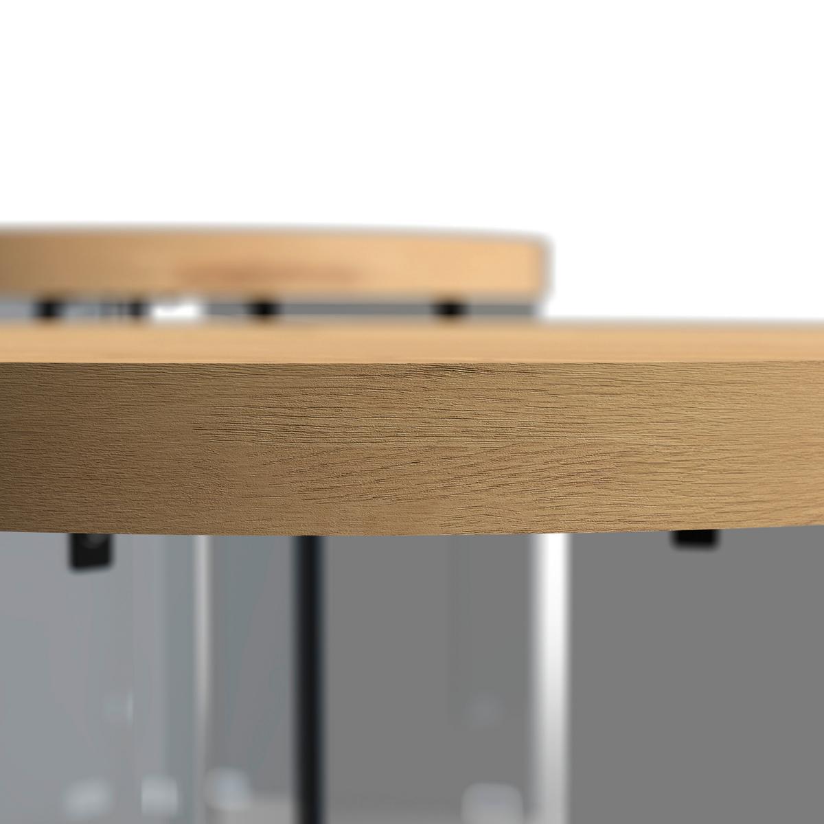Couchtisch Moreno 2er Set Eichefarben/ Grau - Eichefarben/Dunkelgrau, MODERN, Glas/Holzwerkstoff (80/42,5cm) - Bessagi Home
