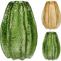 Váza Carambola - sárga/zöld, üveg (13/20cm)