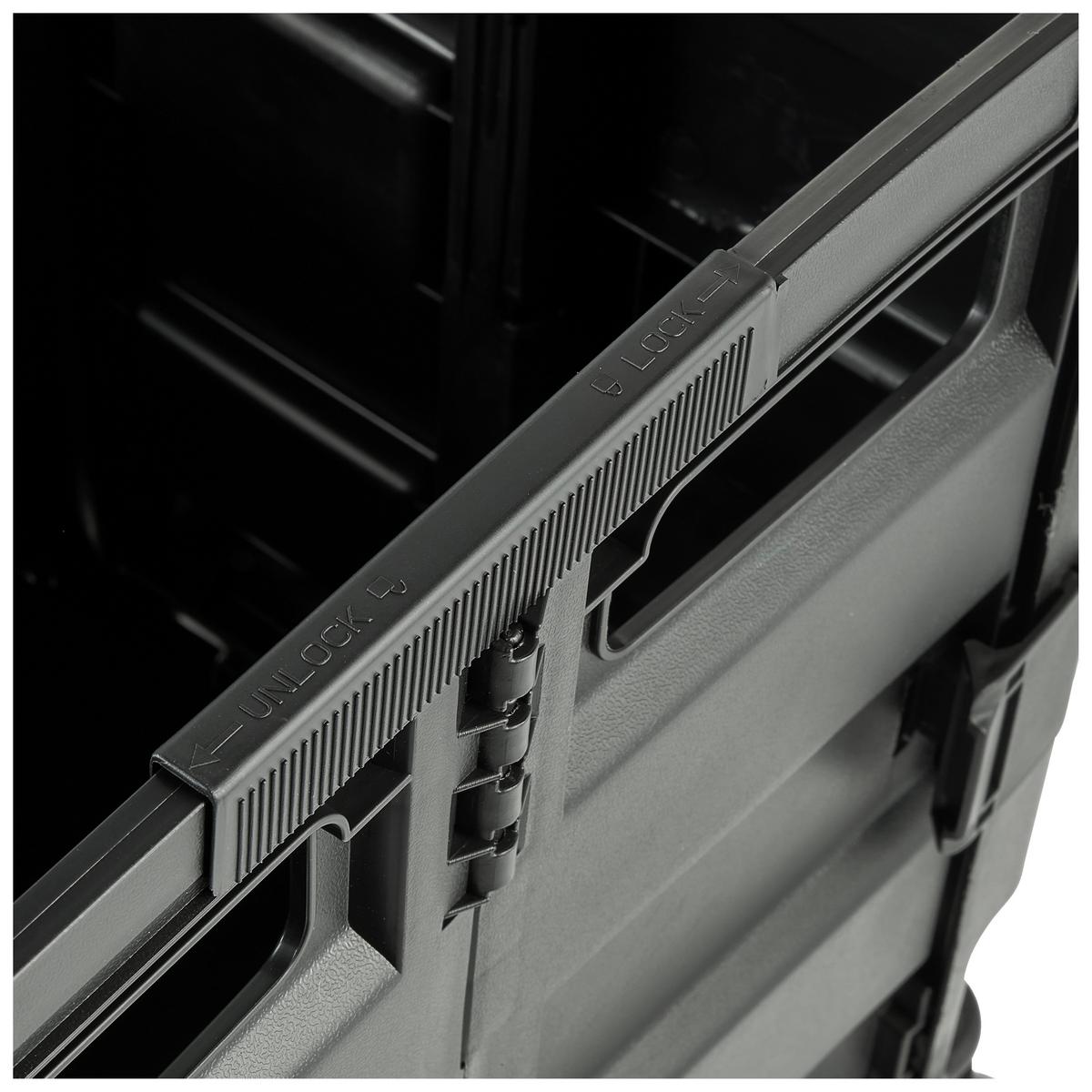 Einkaufstrolley Olli Schwarz ca. 65l - Schwarz, KONVENTIONELL, Kunststoff (42/40,5/38cm)