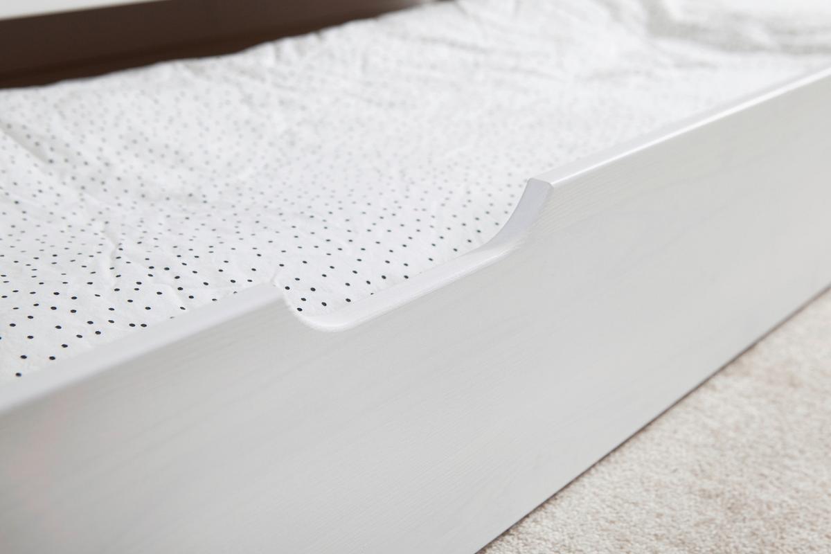 Hausbett Kay ca. 80x160 cm Weiß - Naturfarben/Weiß, MODERN, Holz/Textil (80/160cm) - MID.YOU