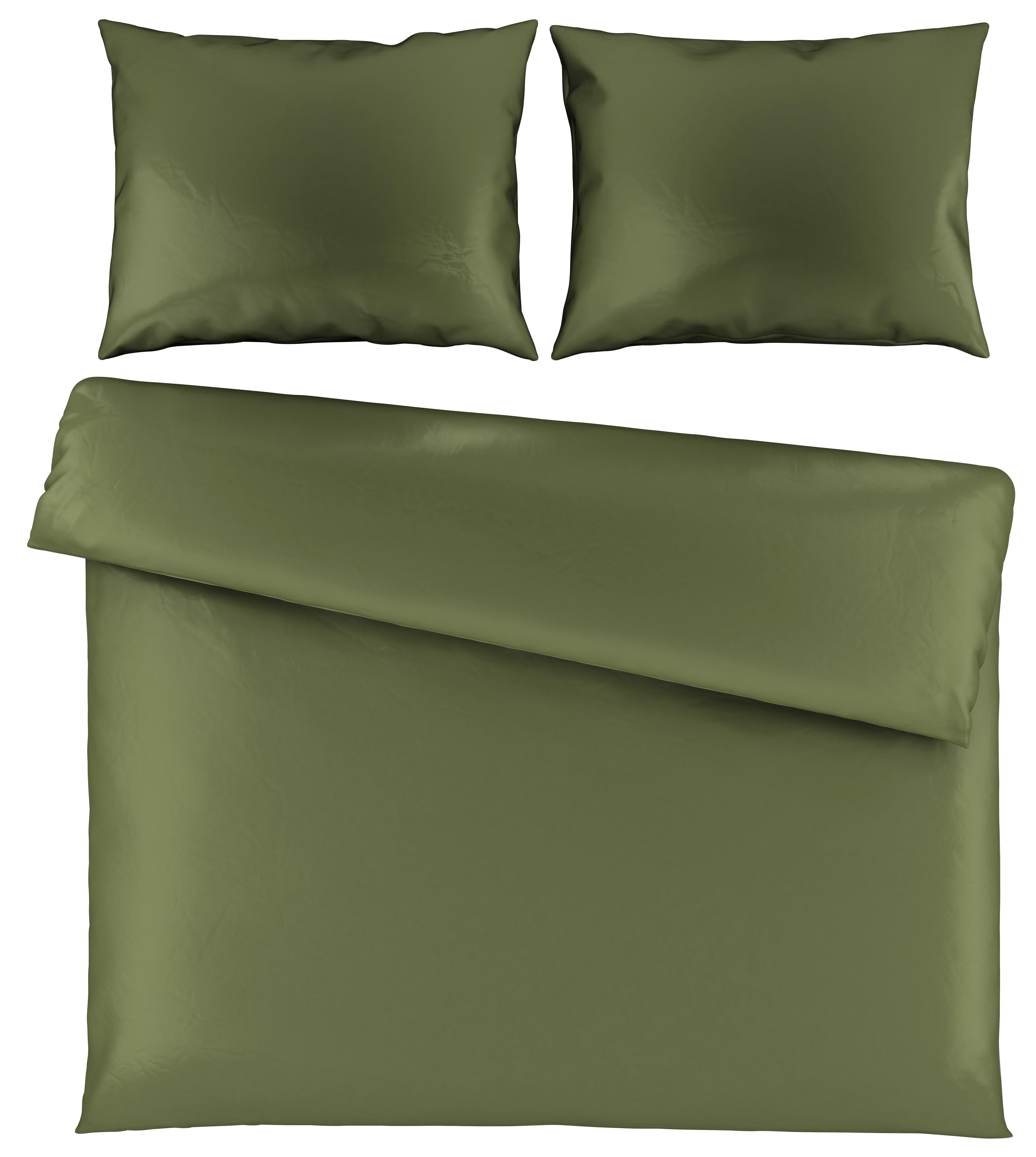 Posteljnina Alex Uni Xxl - olivno zelena , Moderno, tekstil (200/220cm) - Premium Living