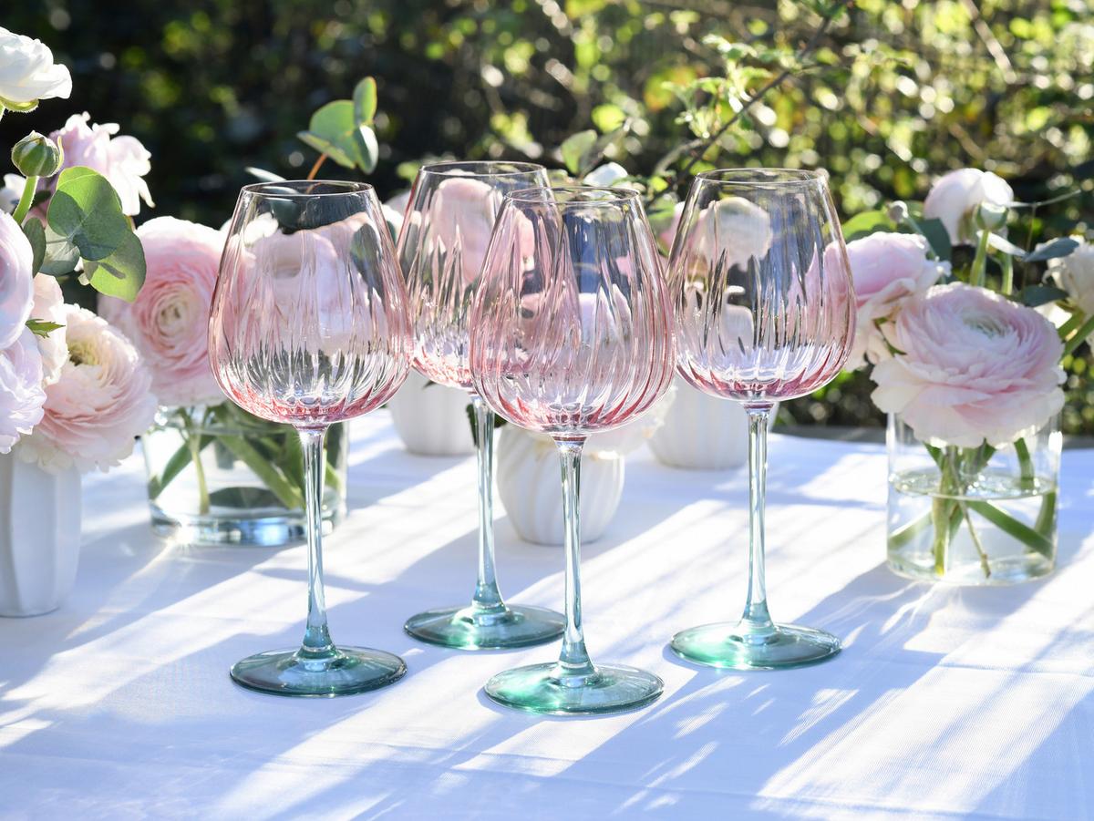 Set Kozarcev Za Vino Spring, 4-Delni - večbarvno, Basics, steklo (470ml) - Creatable