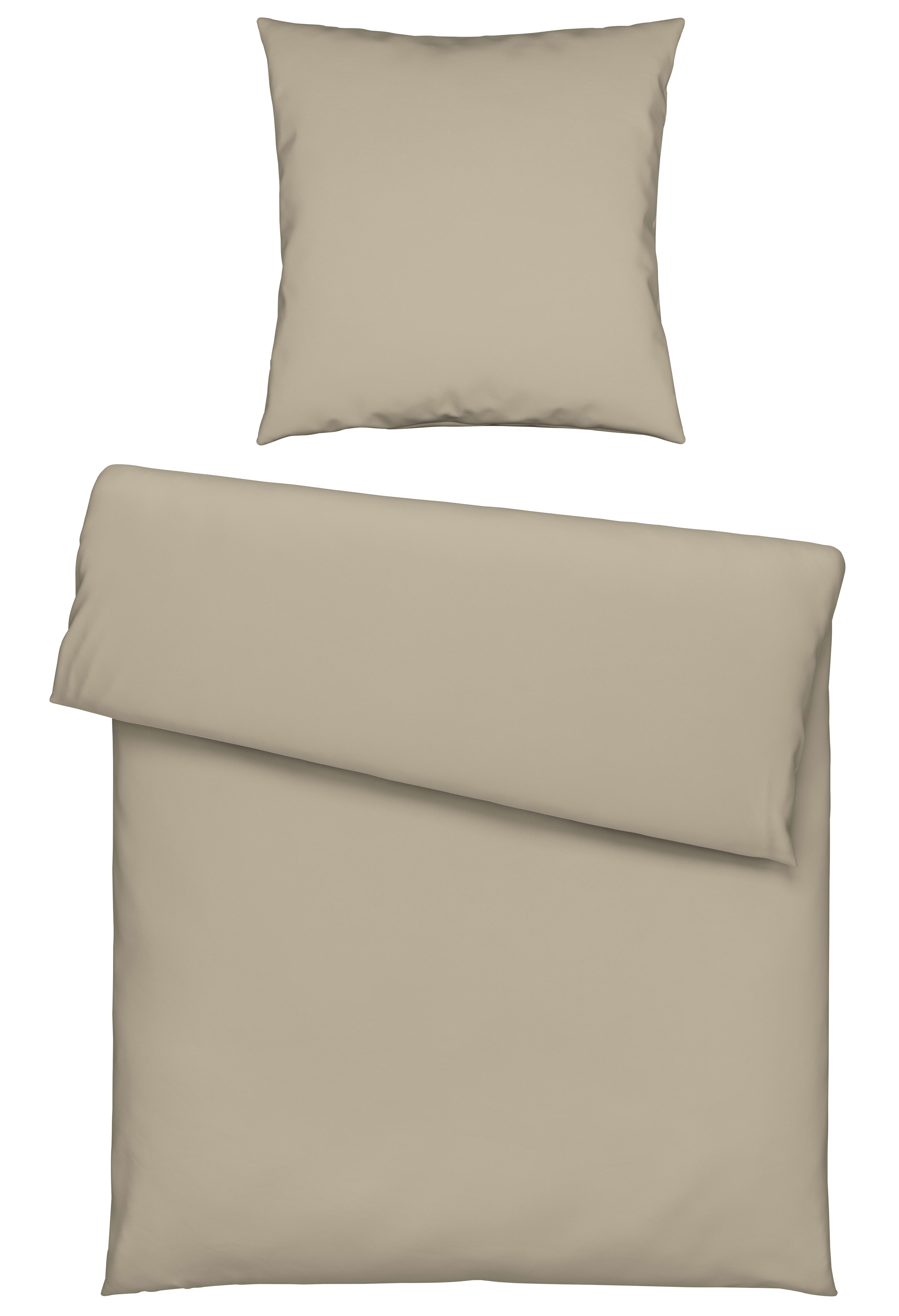 Bettwäsche Stone Washed Uni ca. 135x200cm - Naturfarben, ROMANTIK / LANDHAUS, Textil (135/200cm) - Modern Living