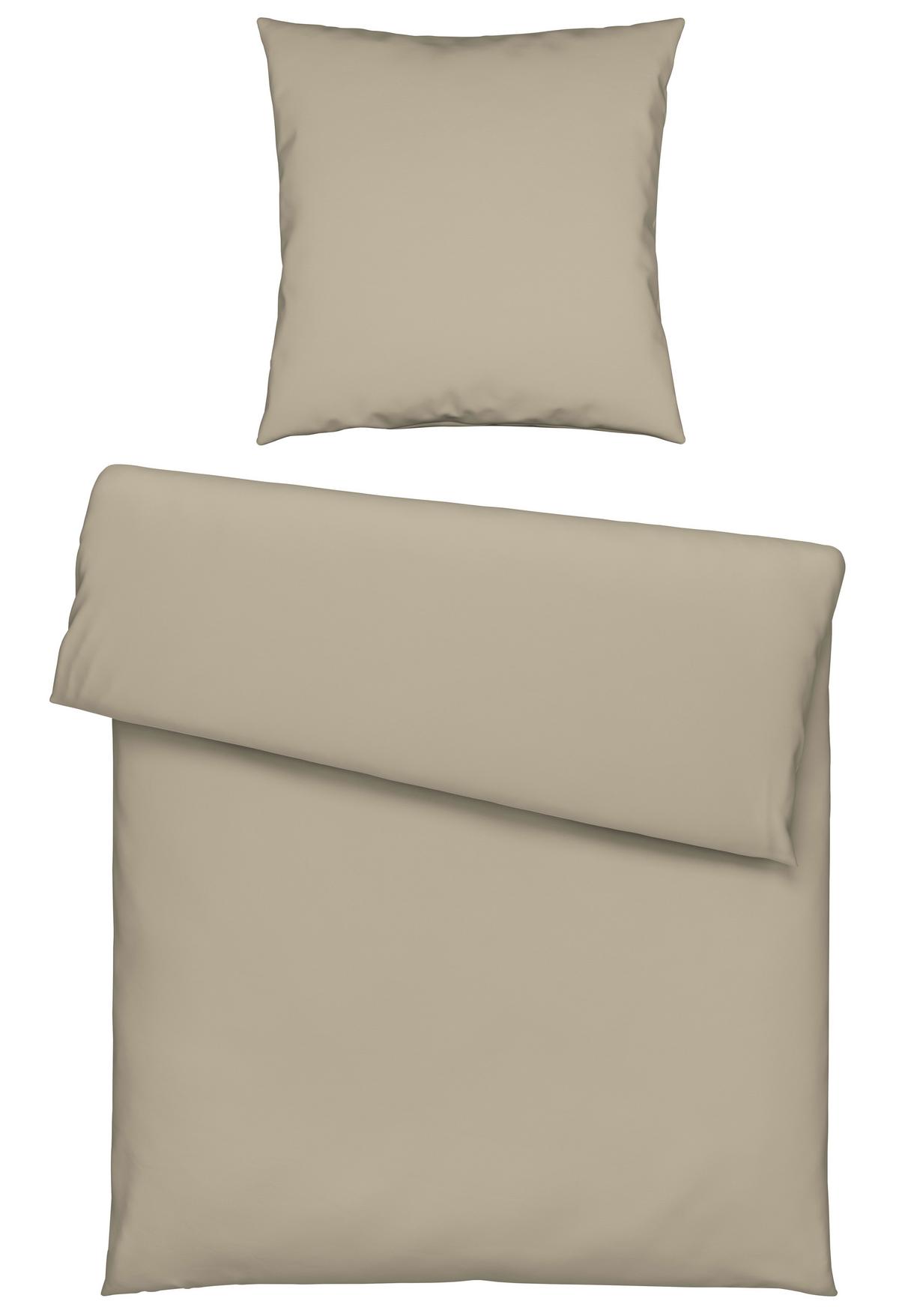 Bettwäsche Stone Washed Uni ca. 135x200cm - Naturfarben, ROMANTIK / LANDHAUS, Textil (135/200cm) - Modern Living