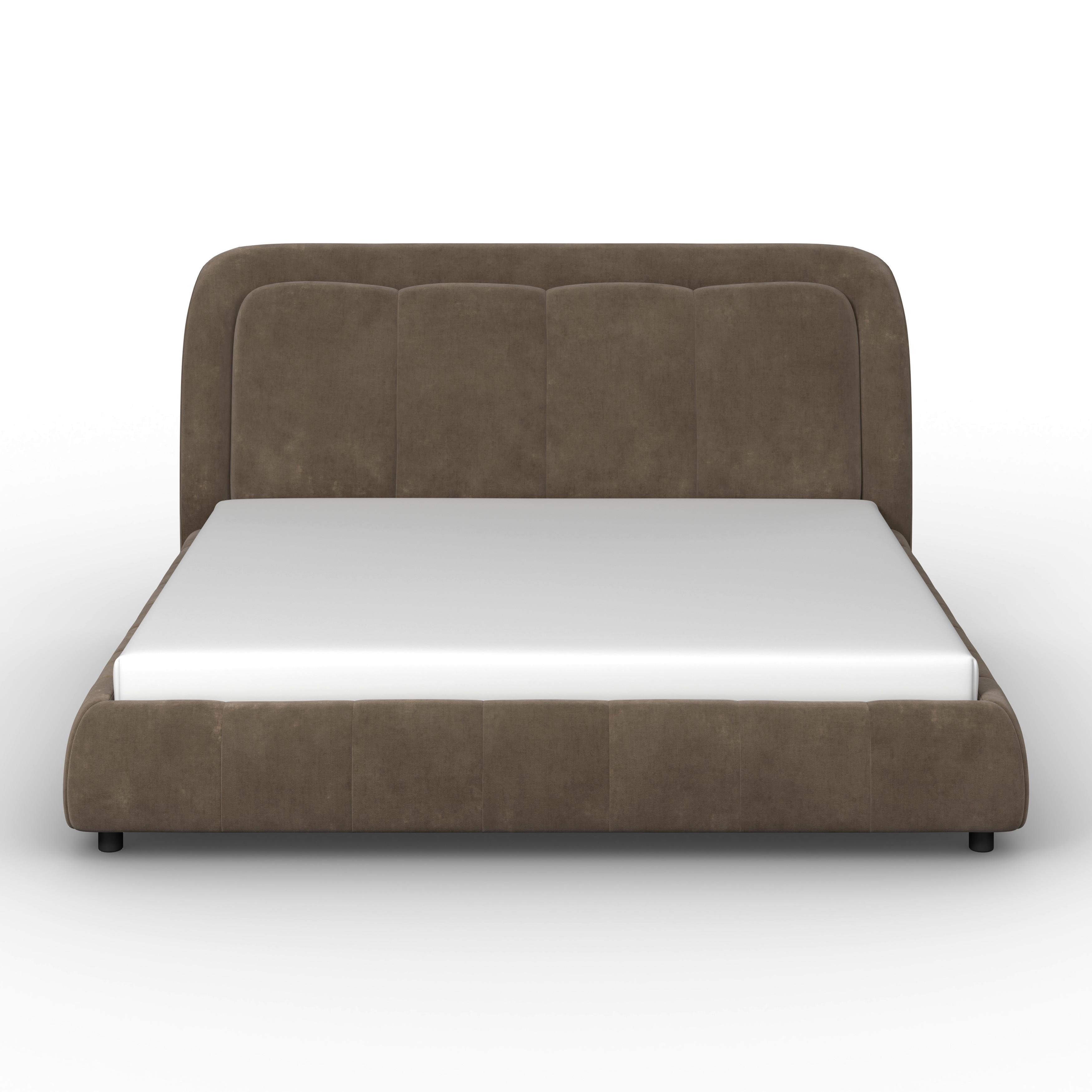 STOPPAD SÄNG ANTON - brun/svart, Modern, metall/trä (160/200cm) - Bessagi Home