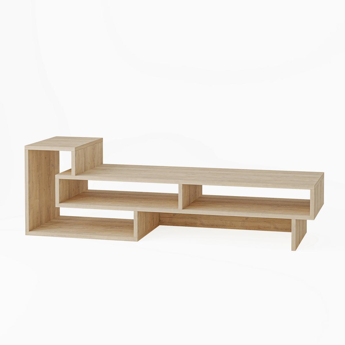 PHONOTISCH TETRA TV STAND - Eichefarben, Design, Holzwerkstoff (137/42/40cm) - Livetastic