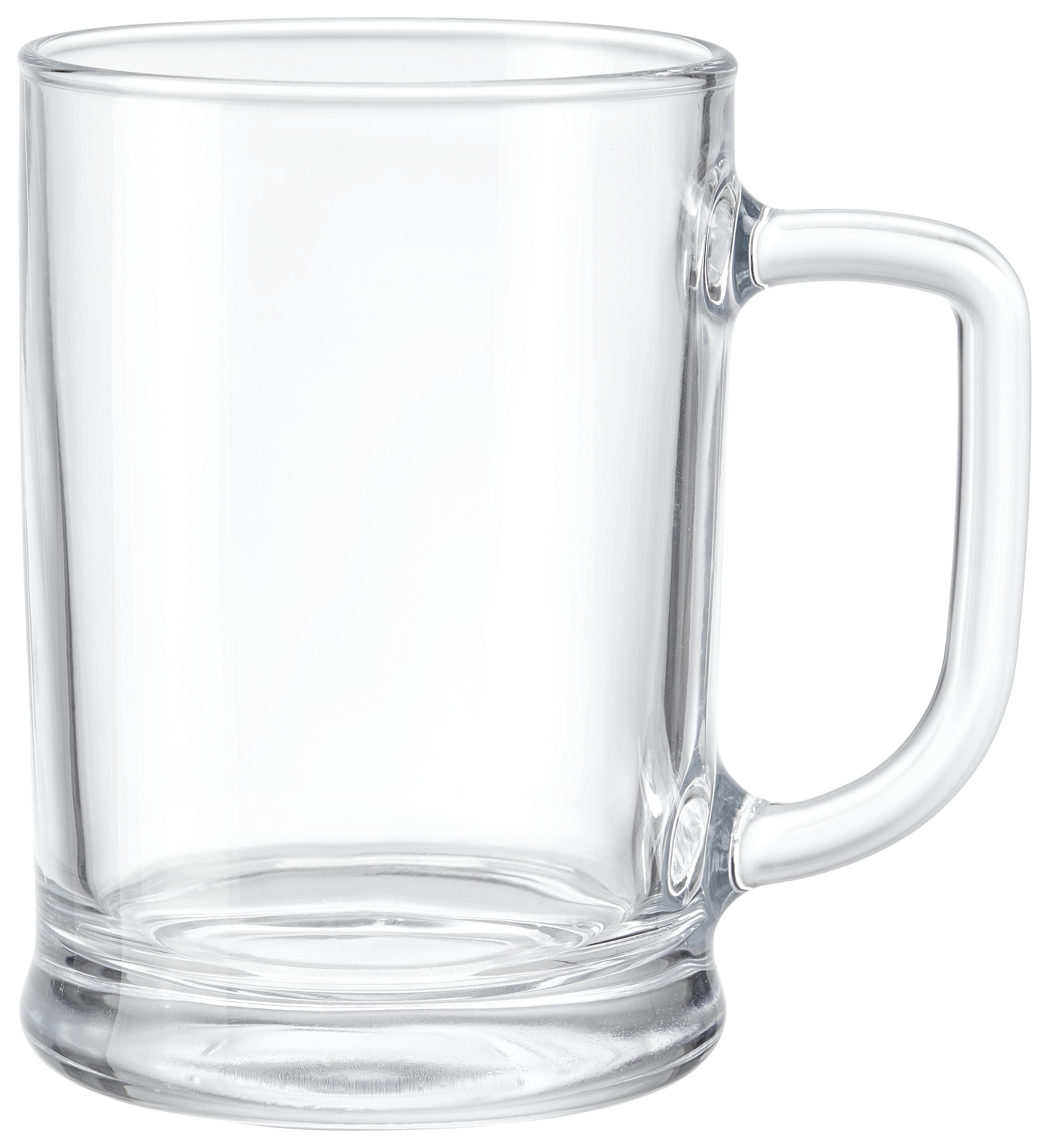 Bierkrug Franz aus Glas ca. 500ml - Klar, Glas (13,3/13,4/9,4cm)
