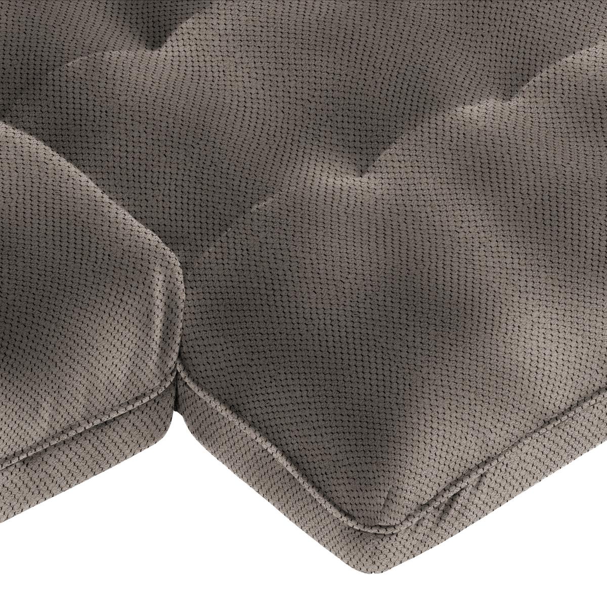 Wohnlandschaft Vivo Mokka - Schwarz/Mokka, MODERN, Kunststoff/Textil (317/63/179cm) - Premium Living