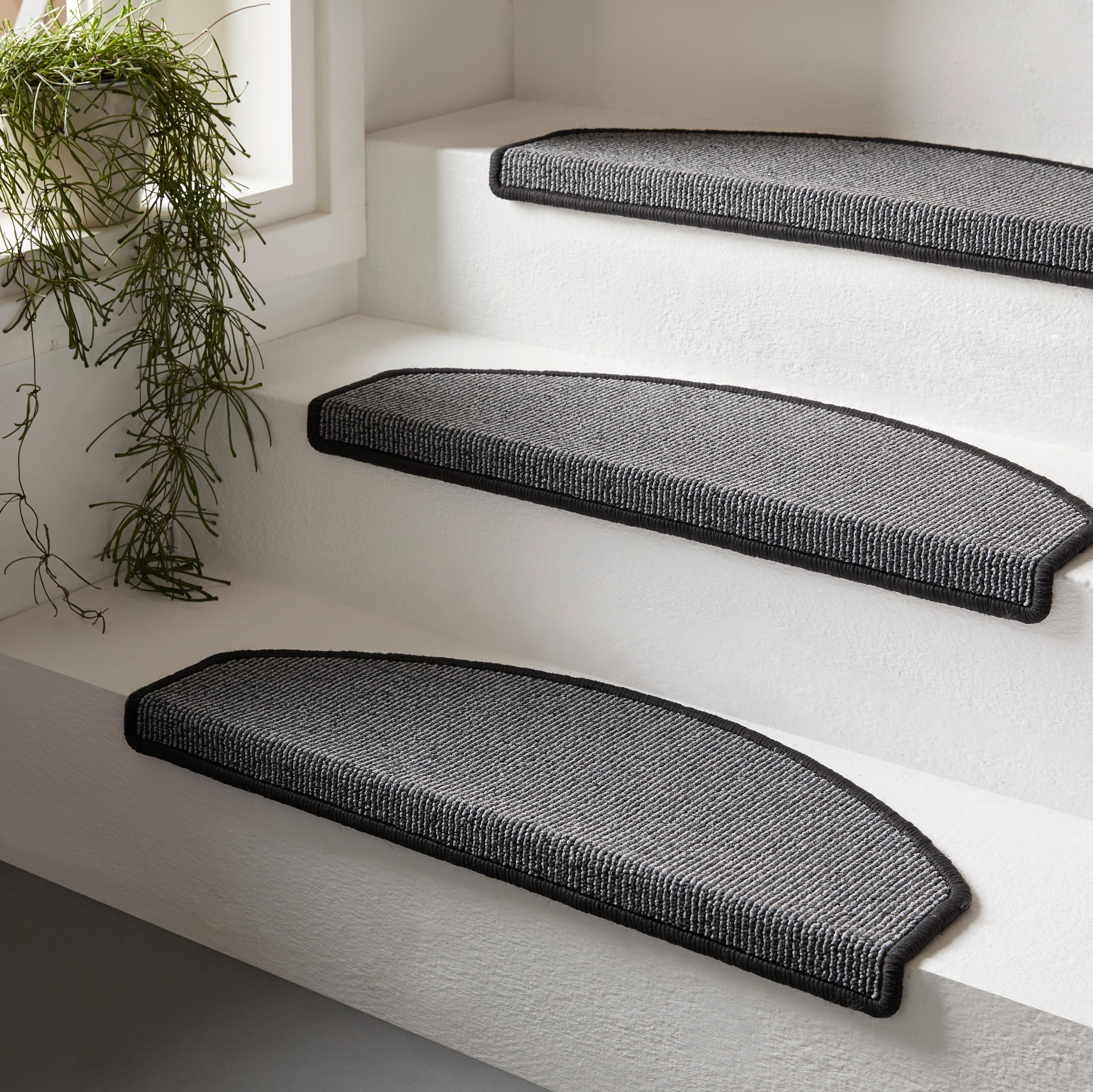 Stufenmatte Alberta in Anthrazit - Anthrazit, Basics, Kunststoff (28/65cm) - Modern Living