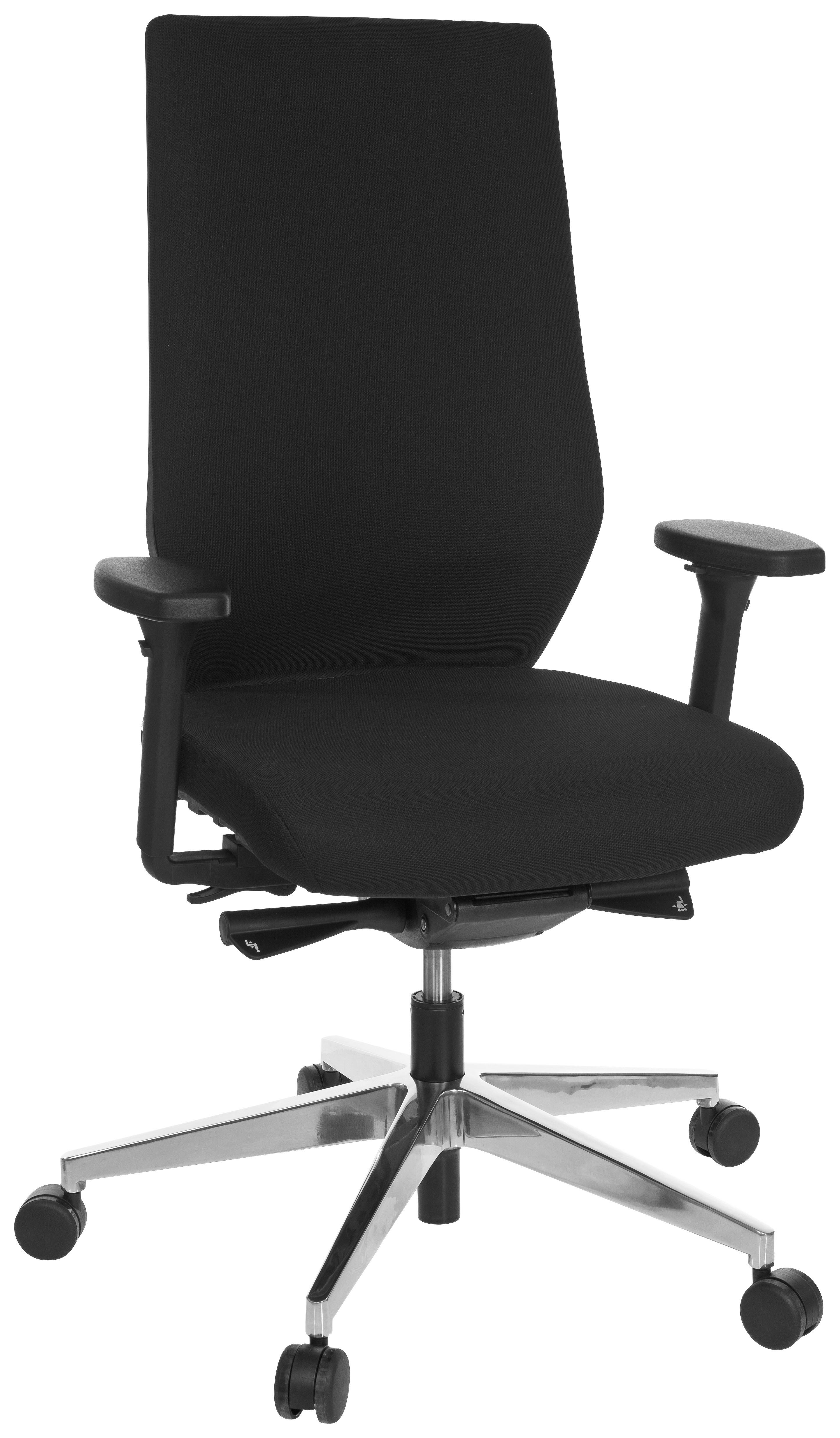 Pisarniški Stol Pro-tec 700, Črna - barve kroma/črna, Moderno, kovina/umetna masa (60/123/53cm) - MID.YOU