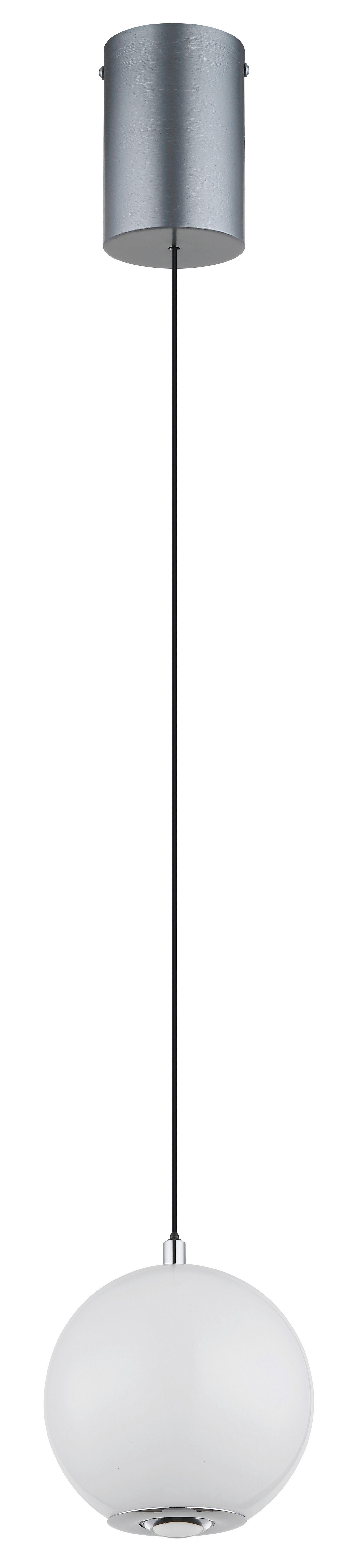 LED-HÄNGELEUCHTE 16062H SIMMONS - Klar/Chromfarben, Konventionell, Glas/Kunststoff (40/125cm) - Globo