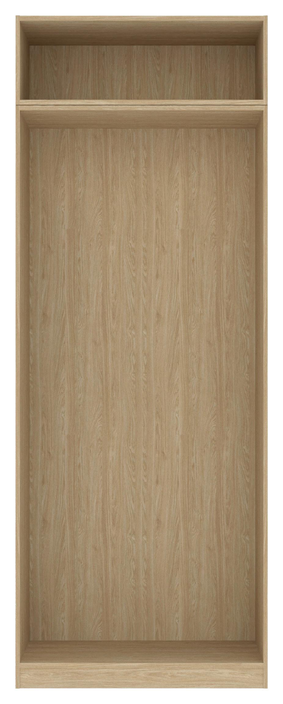 Carcasă șifonier UNIT - culoare lemn stejar, Modern, material pe bază de lemn (91,1/242,2/56,5cm) - Ondega