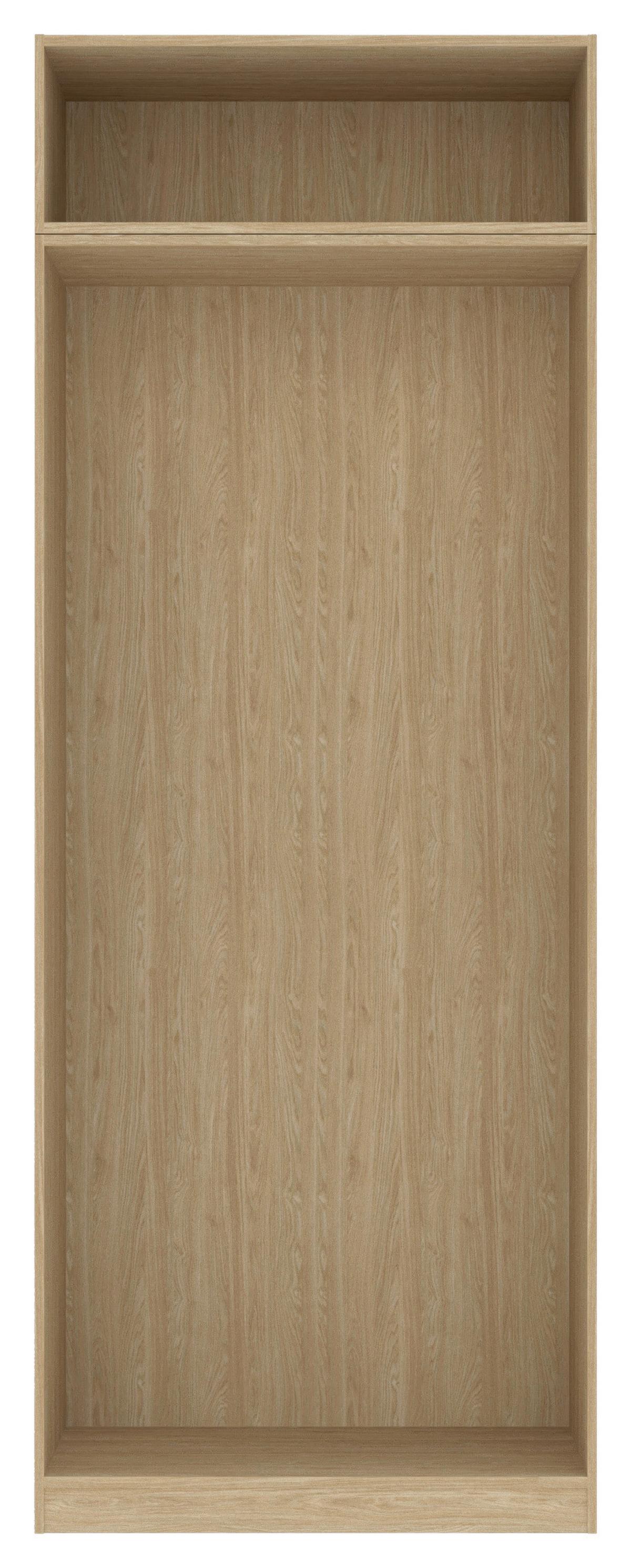 Carcasă șifonier UNIT - culoare lemn stejar, Modern, material pe bază de lemn (91,1/242,2/56,5cm) - Ondega