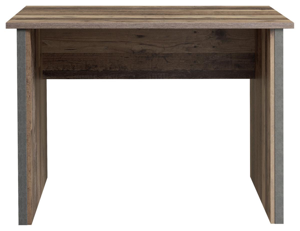 Pisalna Miza Cliff, Barva Hrasta, Temno Siva - temno siva/barve hrasta, Konvencionalno, kovina/umetna masa (103/70/73.5cm) - MID.YOU