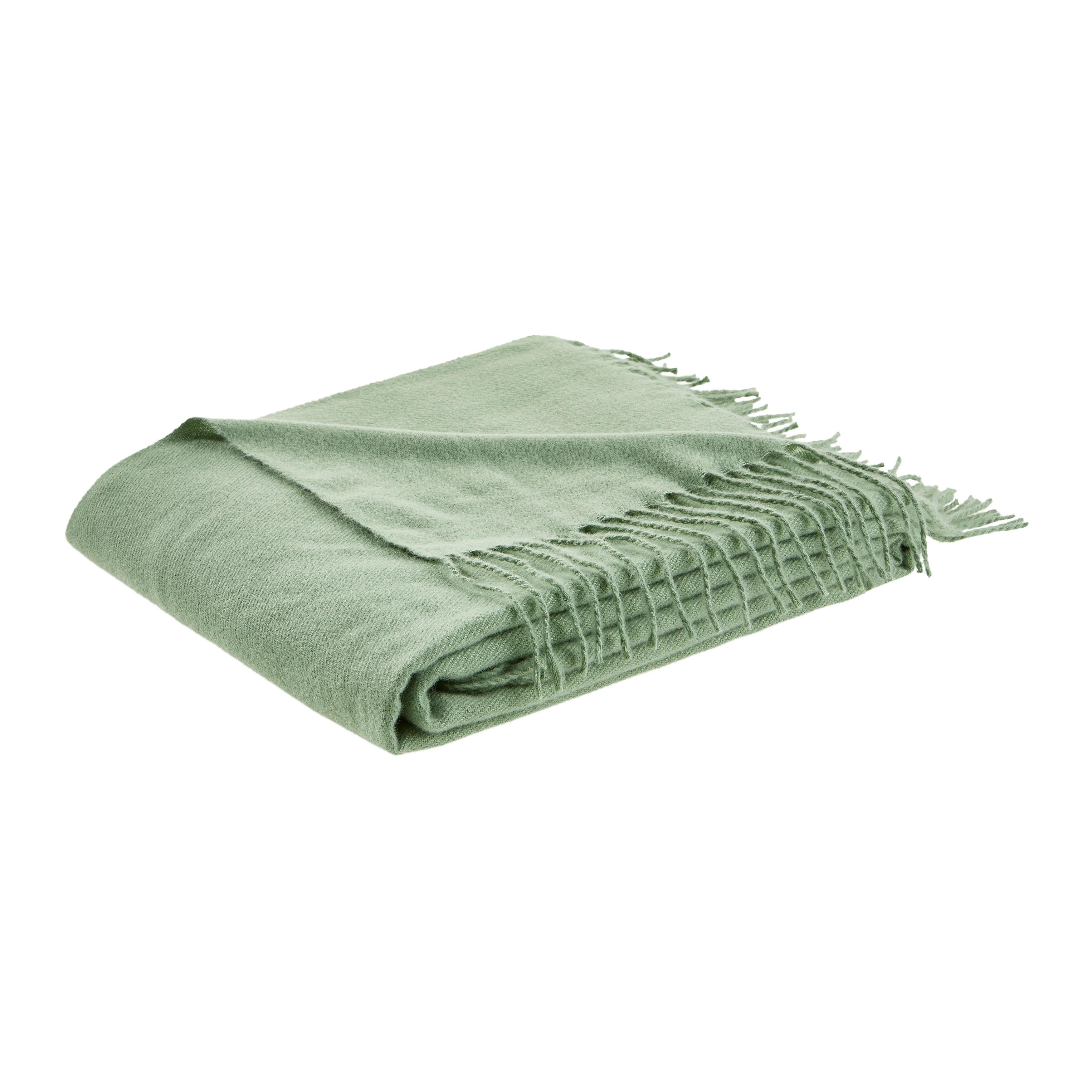 Kuscheldecke Kerstin Salbeigrün ca. 130x170cm - Salbeigrün, Konventionell, Textil (130/170cm) - Mömax