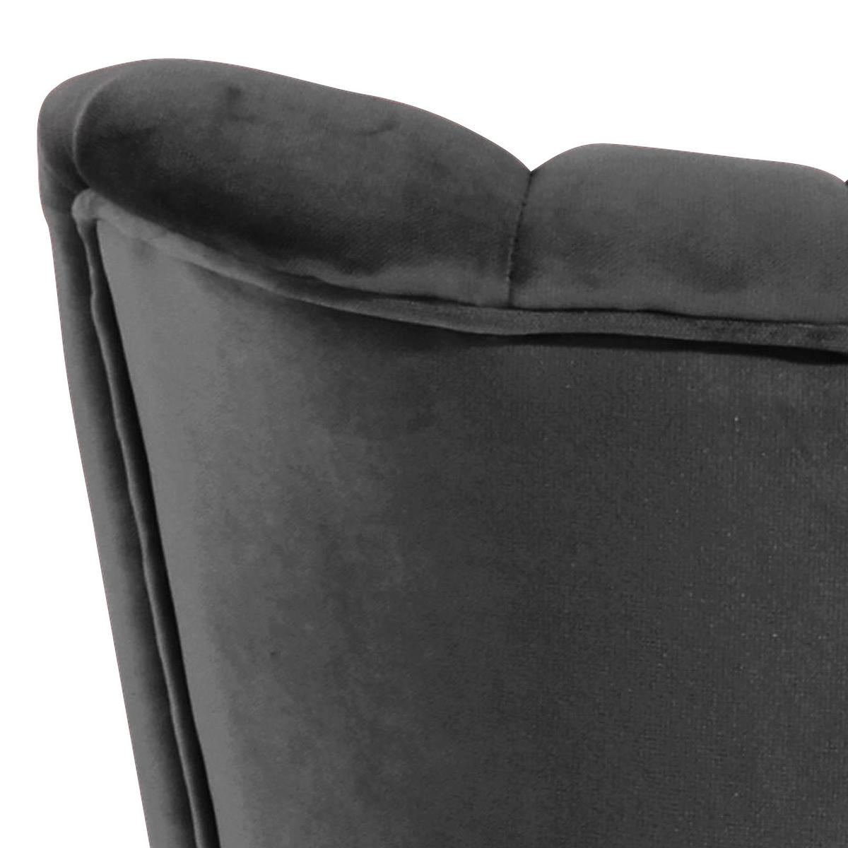 SESSEL ALESSANDRO - Anthrazit/Buchefarben, Design, Holz/Textil (70/80/66cm) - Max Winzer