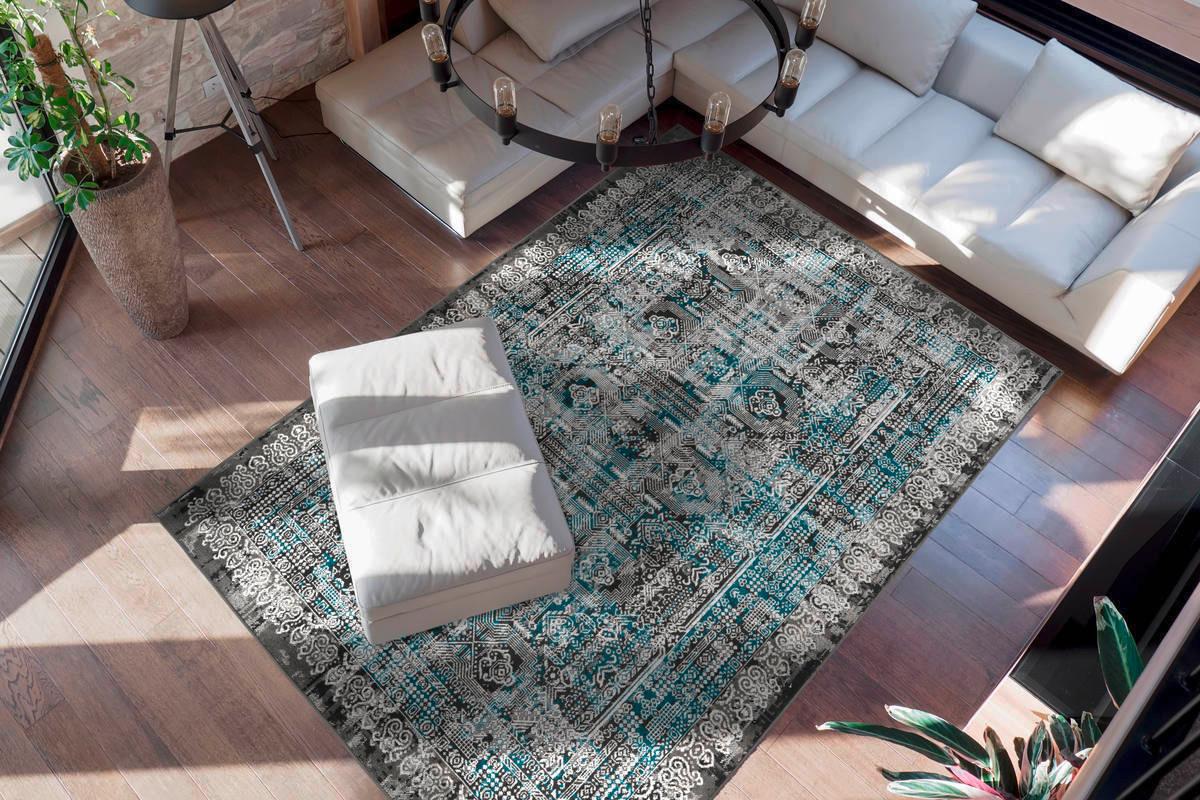 Vintage-teppich 6ntae-200-290 - Blau, Trend, Textil (200/290cm) - Kayoom