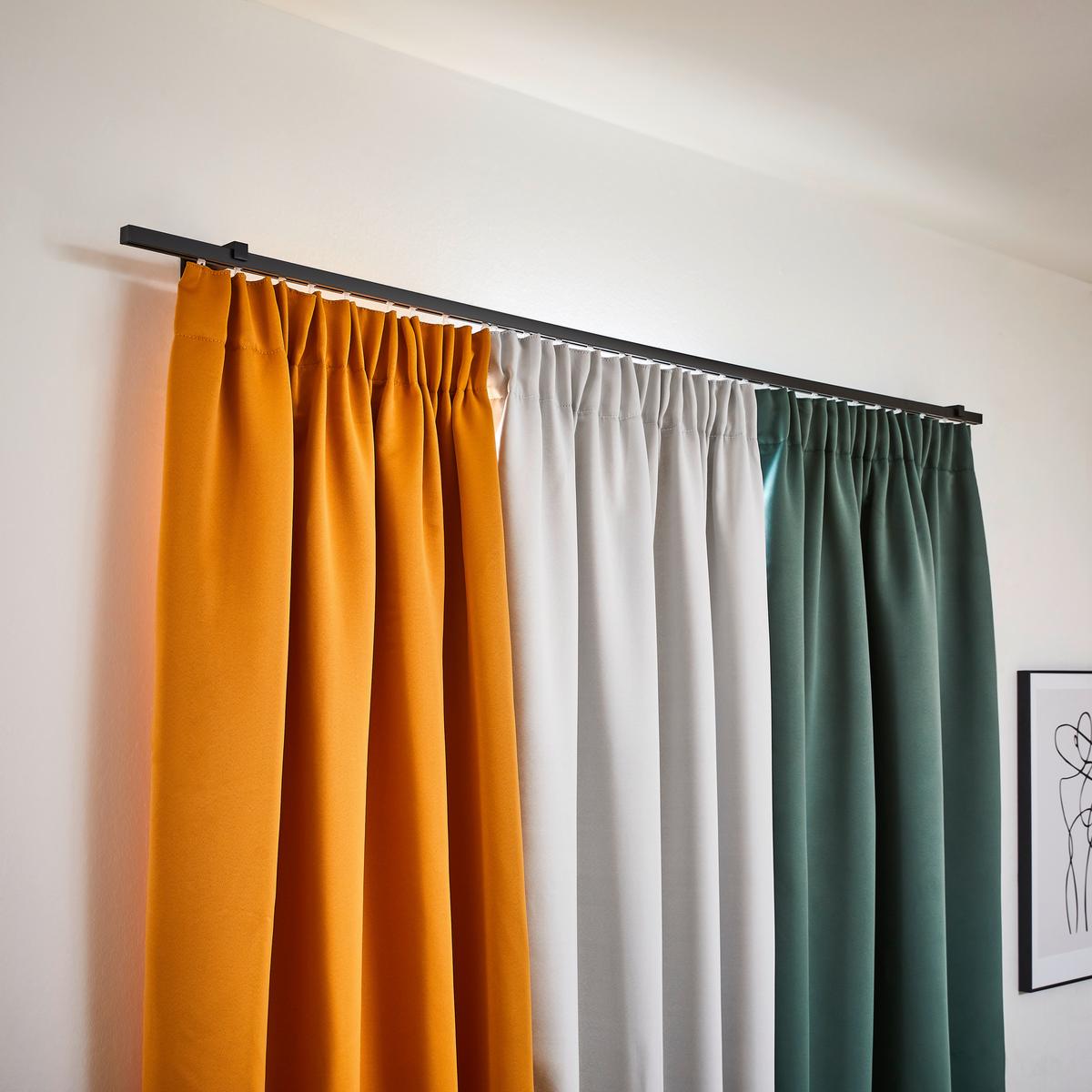 Lärmschutzvorhang Olivgrün ca. 135x245cm - Olivgrün, KONVENTIONELL, Textil (135/245cm)