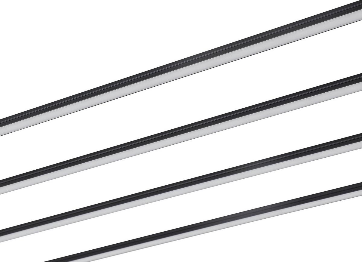 LED-LEUCHTKASTEN NUMIK - Schwarz, Modern, Kunststoff (50/75/100/1,3/0,7cm) - Mömax