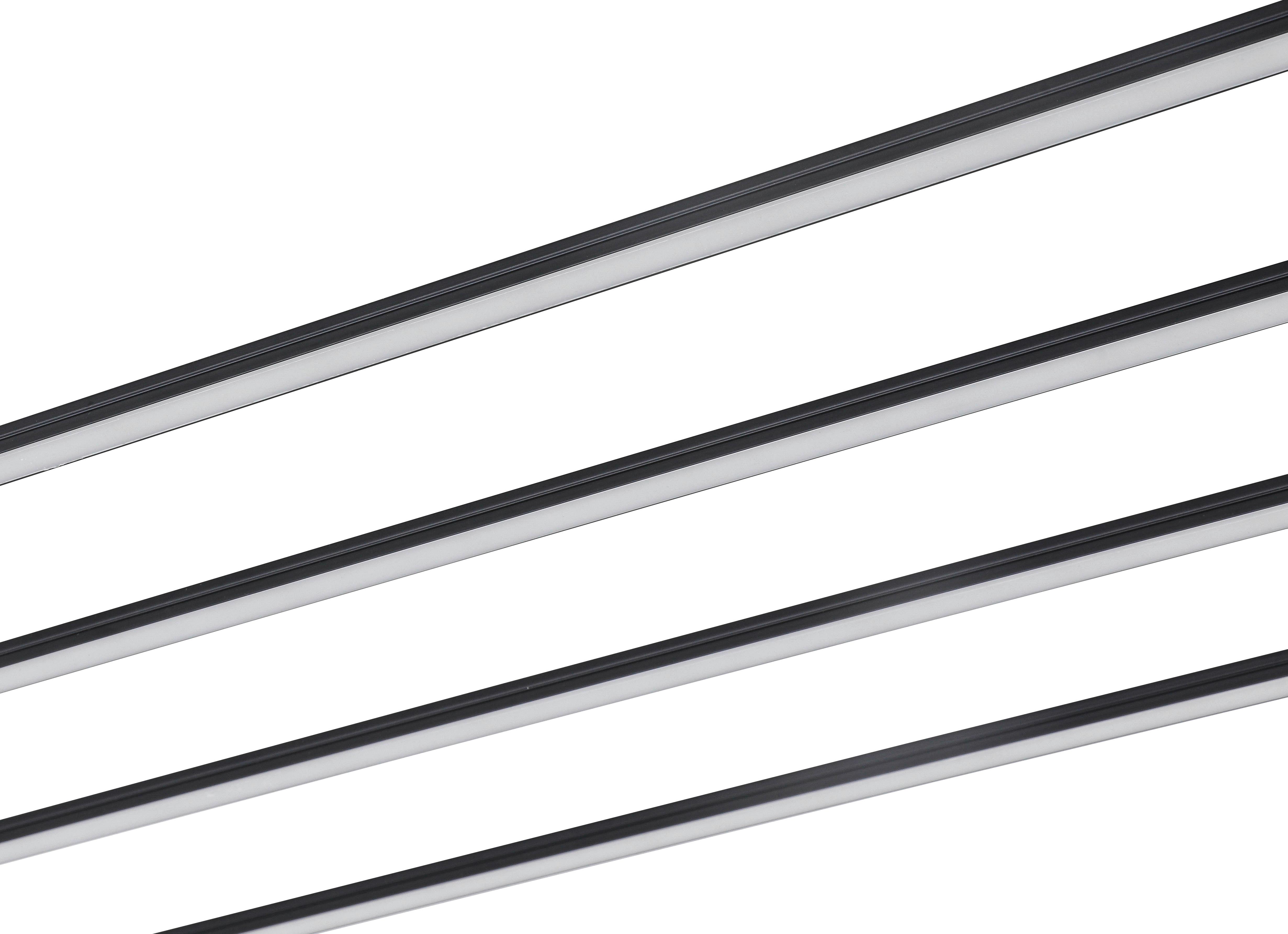 LED-LJUSBOX NUMIK - svart, Modern, plast (50/75/100/1,3/0,7cm) - Mömax