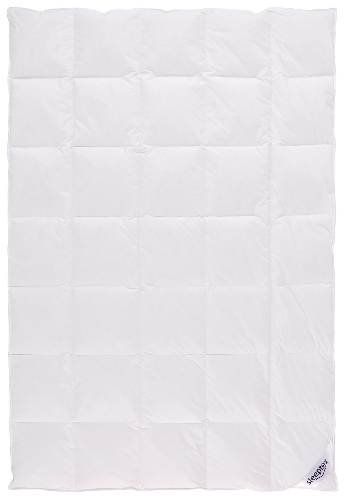 KOŁDRA CAŁOROCZNA DEVON - biały, Basics, materiały naturalne/tkanina (135/200cm) - Sleeptex